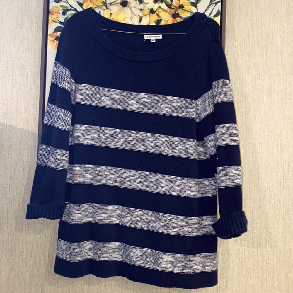 Croft & Barrow striped sweater good for winter! Size M!